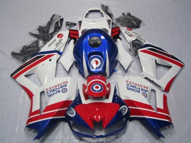 Carenagens Moto Honda CBR600RR 2013-2023 - Branco Vermelho Azul Royal Air Force