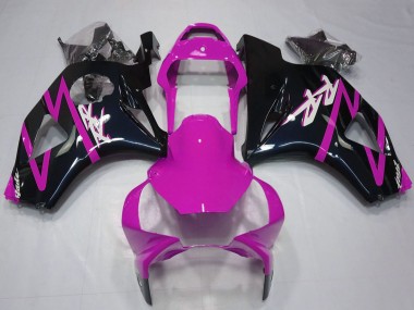 Carenagem Moto Honda CBR954RR 2002-2003 - Rosa Preto Brilhante