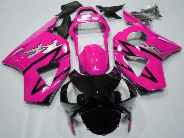 Carenagem Moto Honda CBR954RR 2002-2003 - Rosa Preto Brilhante