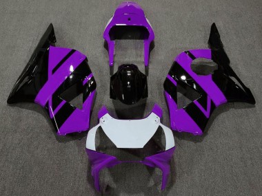 Carenagens Moto Honda CBR954RR 2002-2003 - Roxo Branco Preto Brilhante OEM Estilo