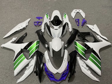 Carenagens Moto Suzuki GSXR 1000 2009-2016 - Branco Azul Verde Preto