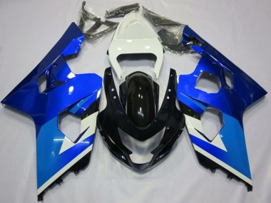 Carenagens Moto Suzuki GSXR 600 / GSXR 750 2004-2005 - Branco Azul Preto