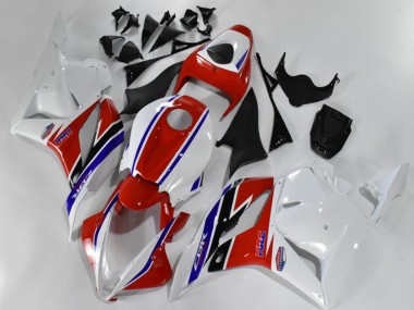 Kits Carenagem Moto Honda CBR600RR 2009-2012 - Branco Vermelho Azul