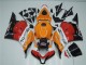 Kit Carenagem Moto Completa Honda CBR600RR 2009-2012 - Laranja Branco Vermelho Preto Brilhante Repsol
