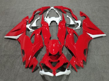 Carenagens Moto Kawasaki ZX6R 2019-2022 - Branco Vermelho