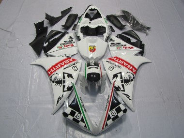 Carenagens Moto Yamaha R1 2012-2014 - Branco Vermelho Verde Preto Abarth Wudy Motul