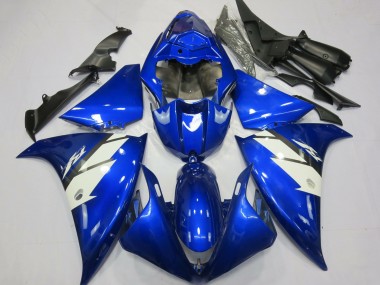 Carenagens Moto Yamaha R1 2012-2014 - Azul Branco