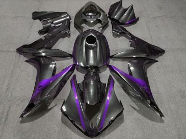 Carenagens Moto Yamaha R1 2004-2006 - Fibra de Carbono Estilo Roxo