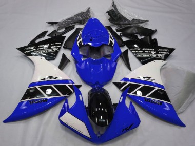 Carenagens Moto Yamaha R1 2012-2014 - Branco Azul Preto Brilhante