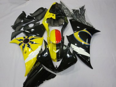 Carenagens Moto Yamaha R1 2012-2014 - Amarelo Preto Vermelho