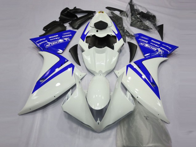 Carenagens Moto Yamaha R1 2012-2014 - Branco Azul