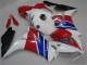 Carenagens Moto Honda CBR1000RR 2012-2016 - Branco Vermelho Azul Preto Fosco