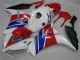 Carenagens Moto Honda CBR1000RR 2012-2016 - Branco Vermelho Azul Preto Fosco
