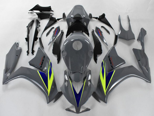 Carenagens Moto Honda CBR1000RR 2012-2016 - Nardo Cinzento Azul Fluo Amarelo