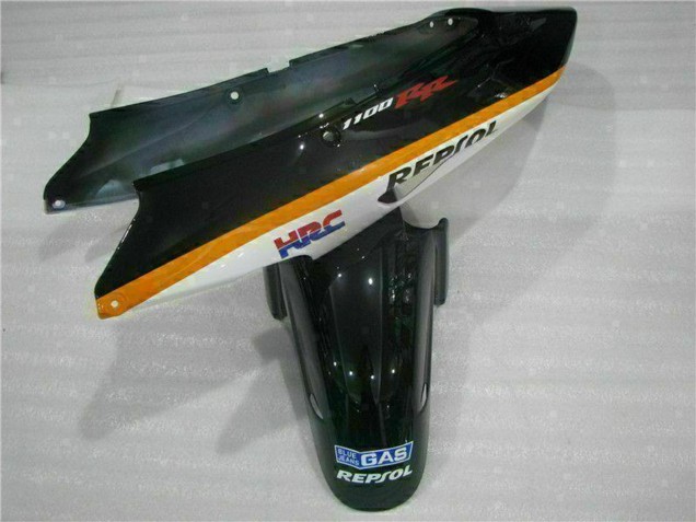 Carenagem Moto Honda CBR1100XX Blackbird 1996-2007 - Laranja Branco Vermelho Preto Brilhante Repsol