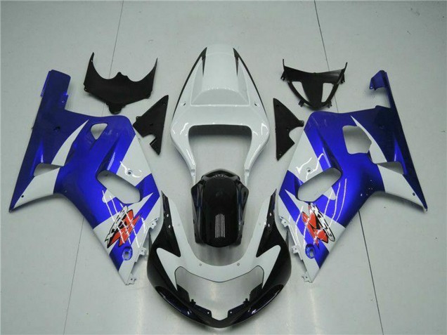 Carenagens Moto Suzuki GSXR 600/750 2001-2003 - Branco Azul Preto