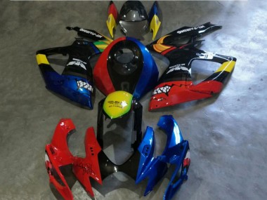 Carenagens Moto Suzuki GSXR 600/750 2006-2007 - Vermelho Azul Amarelo