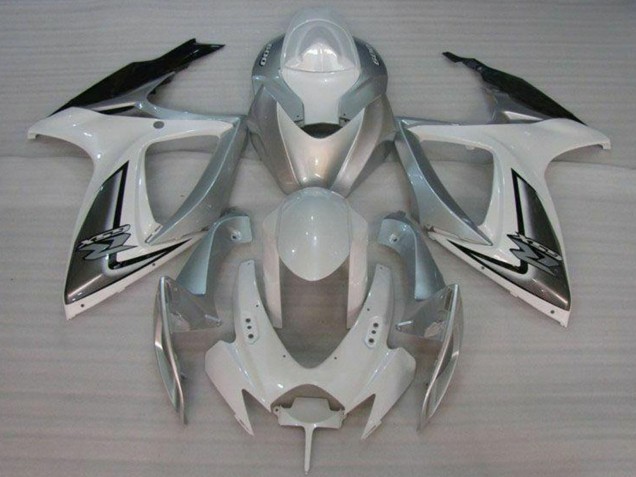 Carenagens Moto Suzuki GSXR 600/750 2006-2007 - Branco Prata