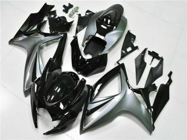 Carenagens Moto Suzuki GSXR 600/750 2006-2007 - Prata Preto Brilhante