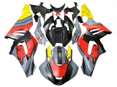 Carenagens Moto Honda CBR1000RR-R 2020-2023 - Amarelo Cinzento Vermelho Preto Fosco