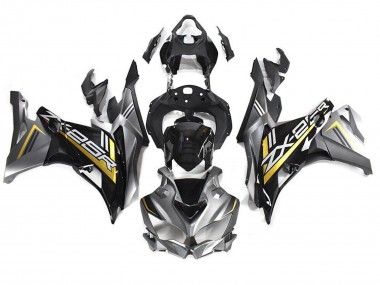 Carenagens Moto Kawasaki ZX25R ZX-25R 2019-2025 - Cinzento Ouro Preto Brilhante