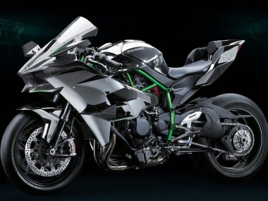 Kits Carenagem Moto Kawasaki Ninja H2 2015-2022 - Cinzento