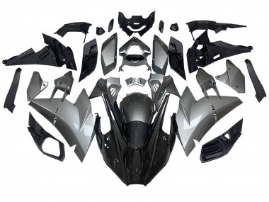 Carenagens Moto Kawasaki Ninja H2 2015-2022 - Prata Preto Fibra de Carbono