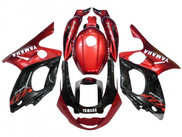 Carenagens Moto Yamaha YZF600R Thundercat 1996-2007 - Vermelho Preto Prata