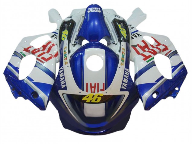 Carenagens Moto Yamaha YZF600R Thundercat 1996-2007 - Branco Azul Vermelho Fiat 46