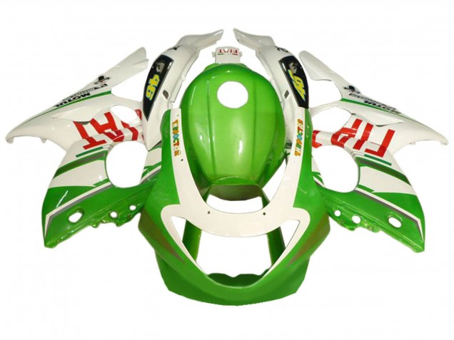 Carenagens Moto Yamaha YZF600R Thundercat 1996-2007 - Branco Verde Fiat