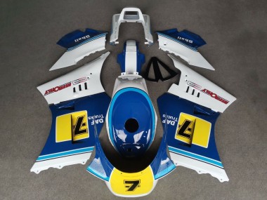 Carenagens Moto Suzuki RG400 RG500 RG400/500 1984-1987 - Branco Azul Amarelo 7