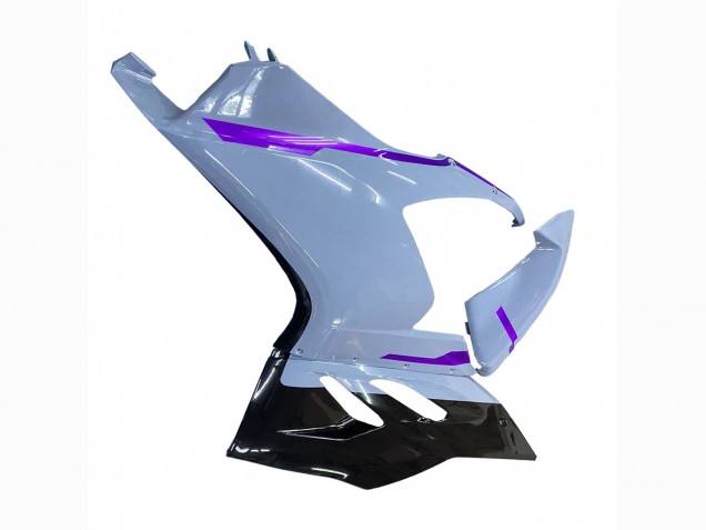 Carenagens Moto Ducati Panigale V2 2020-2024 - Cinzento Brilhante Roxo Preto Brilhante