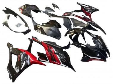 Carenagens Moto BMW S1000RR 2019-2022 - Preto Vermelho Escuro