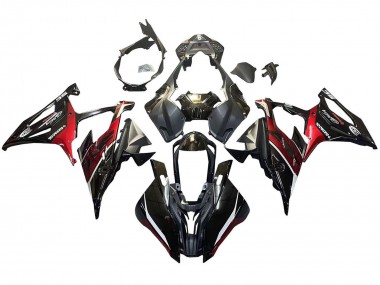 Carenagens Moto BMW S1000RR 2019-2022 - Preto Vermelho Escuro