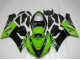Carenagens Moto Kawasaki ZX6R 2005-2006 - Verde Preto Brilhante Elf