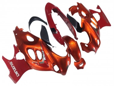 Carenagens Moto Suzuki GSX600F/GSX750F 2004-2006 - Burnt Laranja Branco Logo