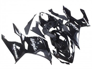 Carenagens Moto Kawasaki Ninja 400 2018-2024 - Preto Brilhante Preto Fosco Branco Decalques