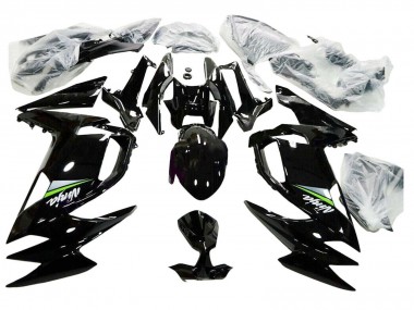 Carenagens Moto Kawasaki Ninja 650 EX650 2020-2025 - Preto Brilhante Verde