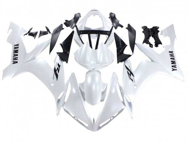 Carenagens Moto Yamaha YZF 1000 R1 2004-2006 - Branco Pérola Preto Decalques
