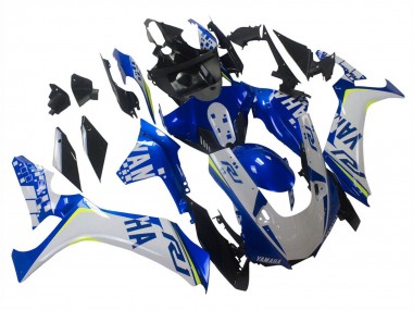 Carenagens Moto Yamaha YZF 1000 R1 2020-2025 - Branco Azul Amarelo Néon Preto Brilhante