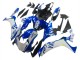 Carenagens Moto Yamaha YZF 1000 R1 2020-2025 - Branco Azul Amarelo Néon Preto Brilhante