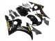Carenagens Moto Yamaha YZF R6S 2006-2009 - Preto Brilhante Ouro Decalques