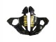 Carenagens Moto Yamaha YZF R6S 2006-2009 - Preto Brilhante Ouro Decalques