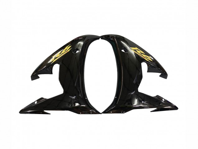 Carenagens Moto Yamaha YZF R6S 2006-2009 - Preto Brilhante Ouro Decalques
