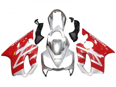 Carenagens Moto Honda CBR600 F4i 2004-2007 - Prata Vermelho