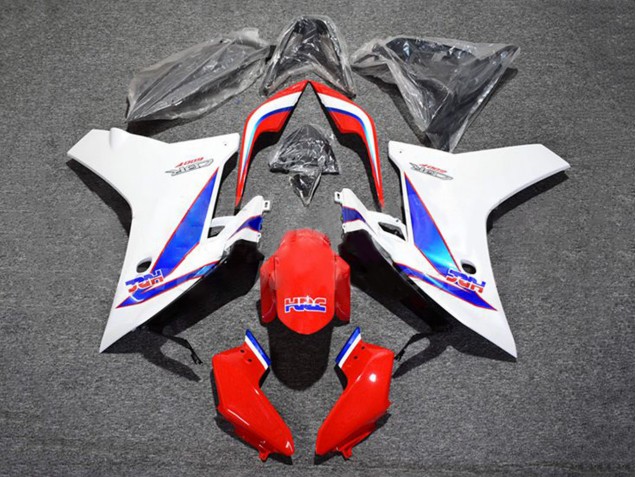 Carenagem Moto Honda CBR600F 2011-2013 - Branco Vermelho Azul HRC