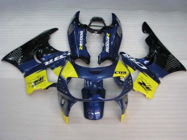 Carenagens Moto Honda CBR900RR 893 1994-1995 - Azul Amarelo Preto Brilhante