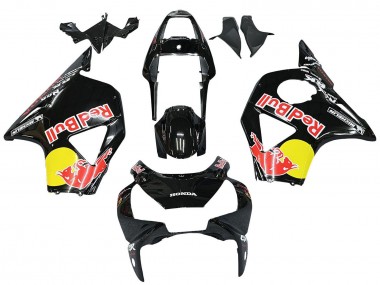 Carenagens Moto Honda CBR900RR 954 2002-2003 - Preto Brilhante Amarelo Red Bull Michelin