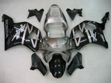 Carenagens Moto Honda CBR900RR 954 2002-2003 - Prata Preto Brilhante