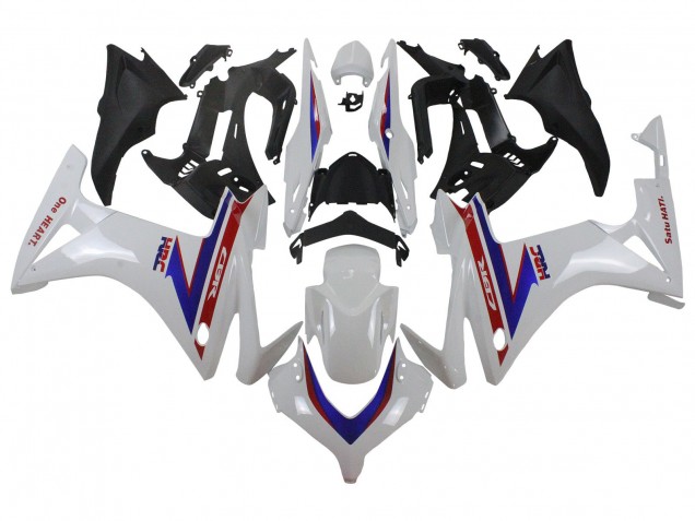 Carenagens Moto Honda CBR500R 2013-2015 - Branco Vermelho Azul HRC